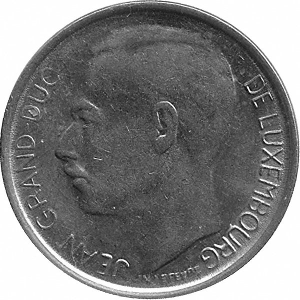 Люксембург 1 франк 1965 год