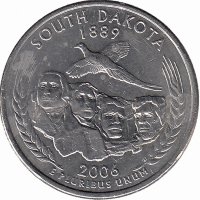 США 25 центов 2006 год (P). Южная Дакота.