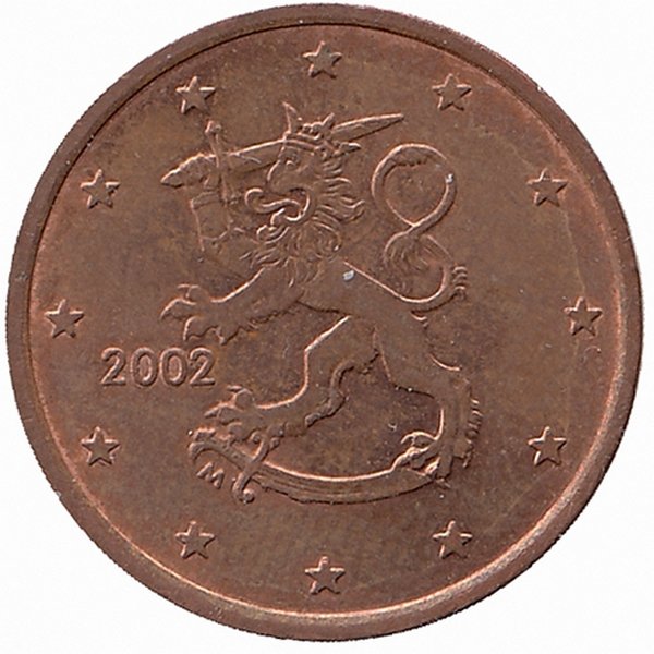 Финляндия 5 евроцентов 2002 год