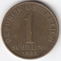 Австрия 1 шиллинг 1983 год