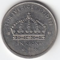 Швеция 1 крона 2012 год