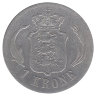 Дания 1 крона 1875 год (F-VF)