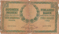 Банкнота 5 марок 1909 г. Финляндия в составе России