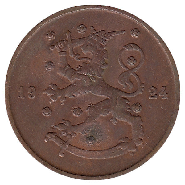 Финляндия 10 пенни 1924 год