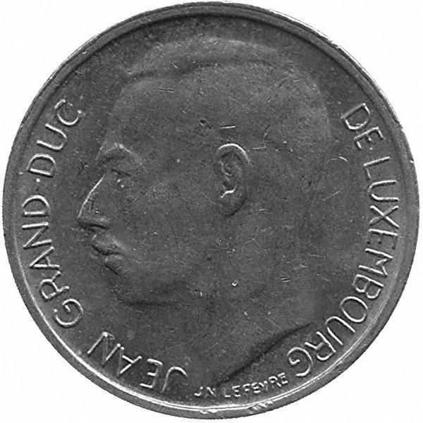 Люксембург 1 франк 1970 год