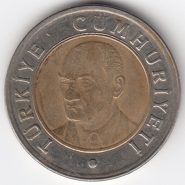 Турция 1 новая лира 2005 год
