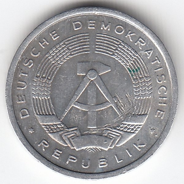 ГДР 1 пфенниг 1981 год