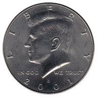 США  1/2 доллара  2001 год (D)