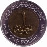 Египет 1 фунт 2005 год /не магнетик/ (UNC)