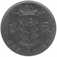 Бельгия (Belgique) 1 франк 1977 год