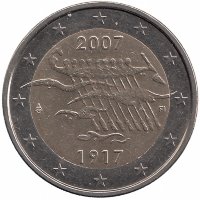 Финляндия 2 евро 2007 год