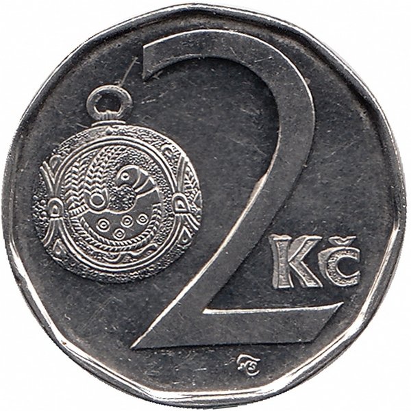 Чехия 2 кроны 2007 год