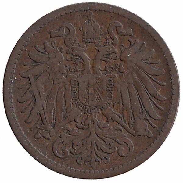 Австро-Венгерская империя 2 геллера 1895 год