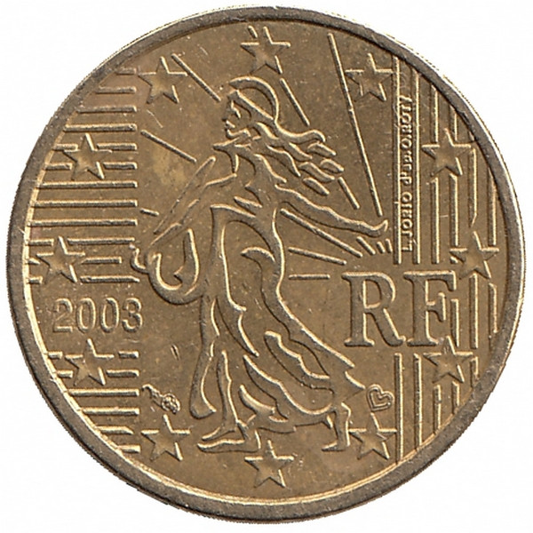 Франция 10 евроцентов 2003 год
