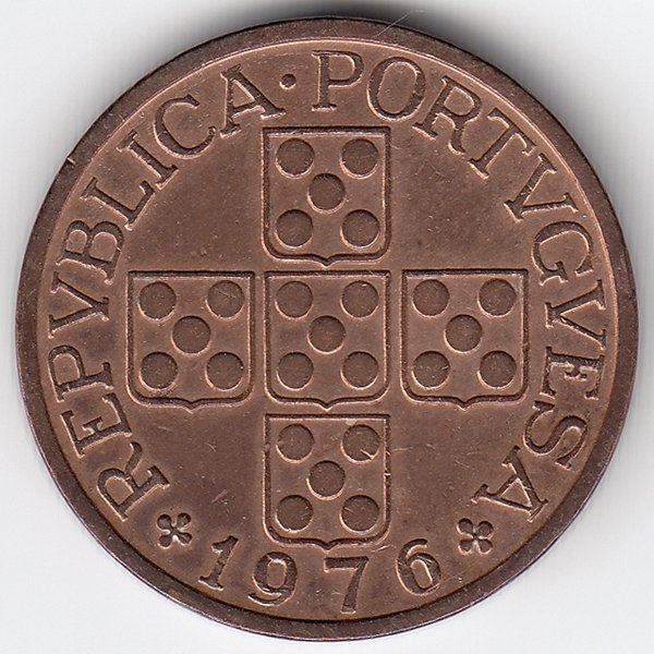 Португалия 1 эскудо 1976 год