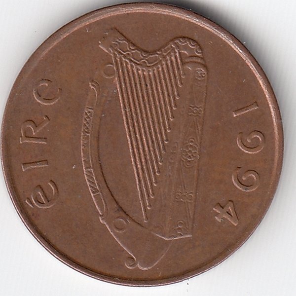 Ирландия 1 пенни 1994 год