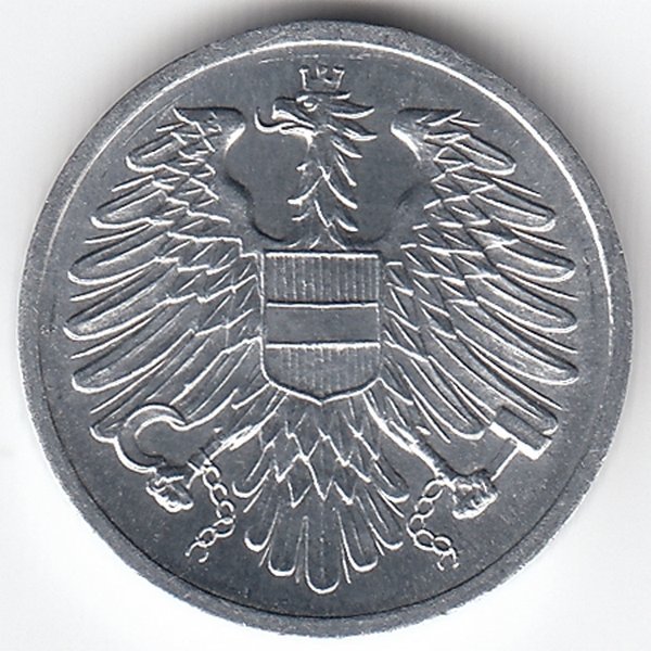 Австрия 2 гроша 1974 год