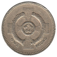 Великобритания 1 фунт 1996 год