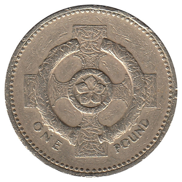 Великобритания 1 фунт 1996 год