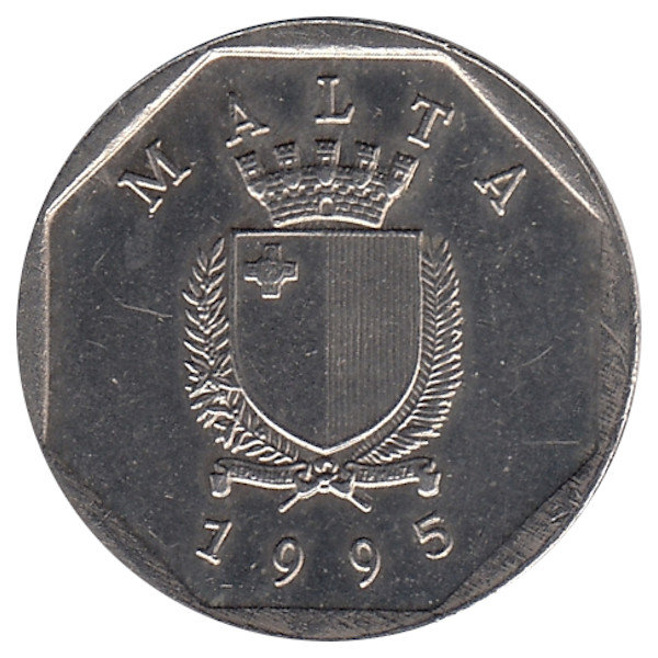 Мальта 5 центов 1995 год