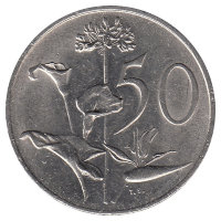 ЮАР  50 центов  1987 год
