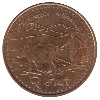 Непал 2 рупии 2009 год