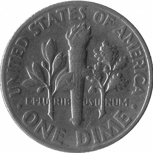 США 10 центов 1977 год