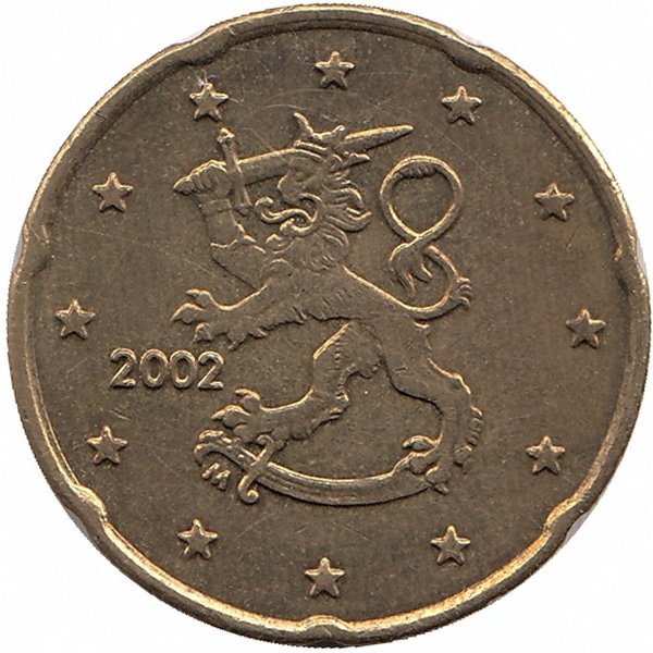 Финляндия 20 евроцентов 2002 год