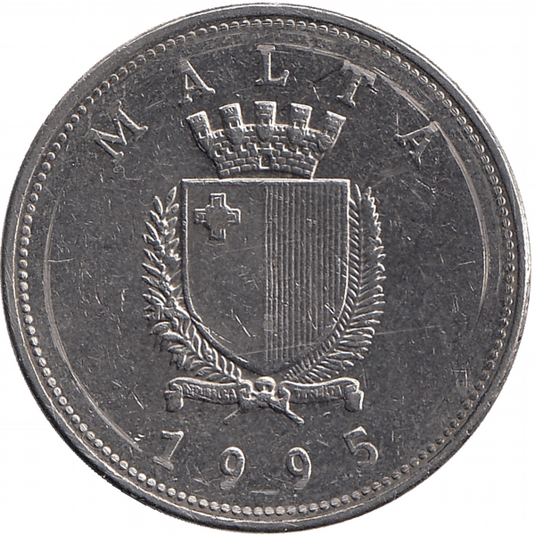 Мальта 1 лира 1995 год