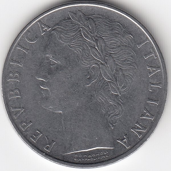 Италия 100 лир 1966 год