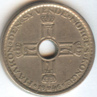 Норвегия 1 крона 1946 год 