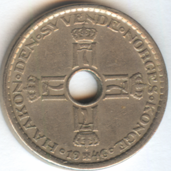 1 крона Норвегия 1946 год