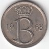 Бельгия (Belgie) 25 сантимов 1968 год