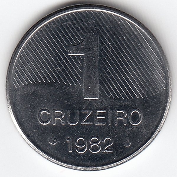 Бразилия 1 крузейро 1982 год