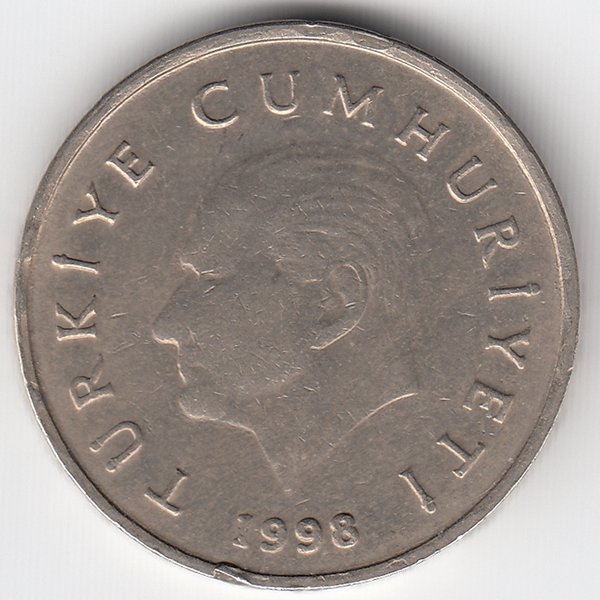 Турция 50 000 лир 1998 год