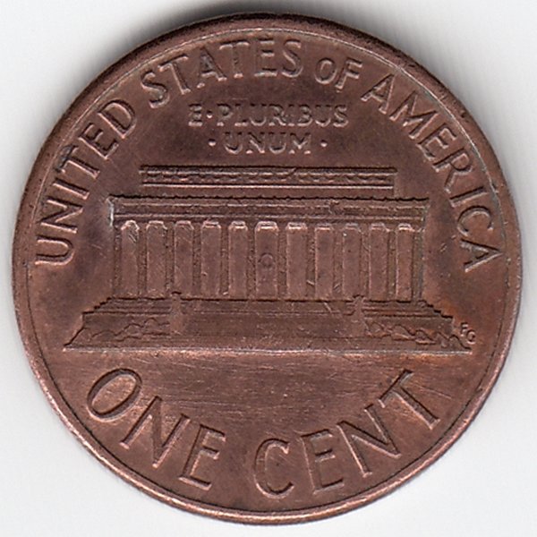 США 1 цент 1987 год