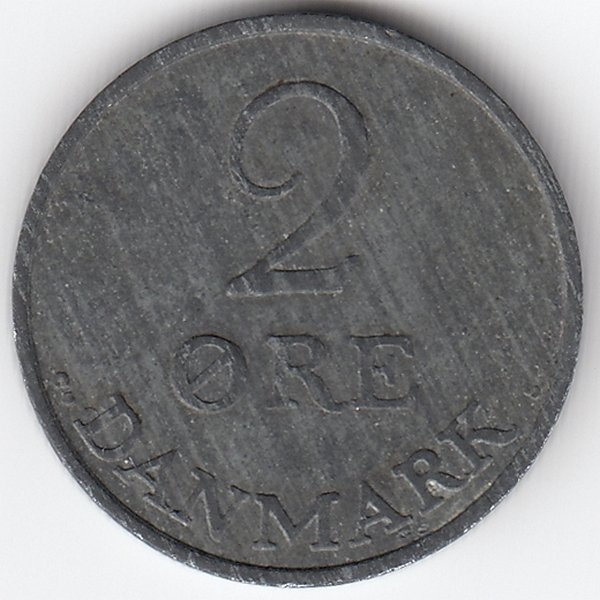 Дания 2 эре 1956 год