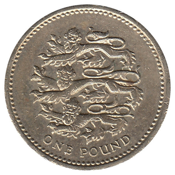 Великобритания 1 фунт 1997 год
