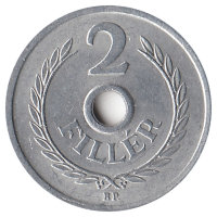 Венгрия 2 филлера 1954 год 