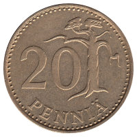 Финляндия 20 пенни 1984 год