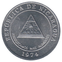 Никарагуа 5 сентаво 1974 год (UNC)