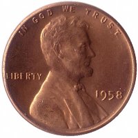США 1 цент 1958 год