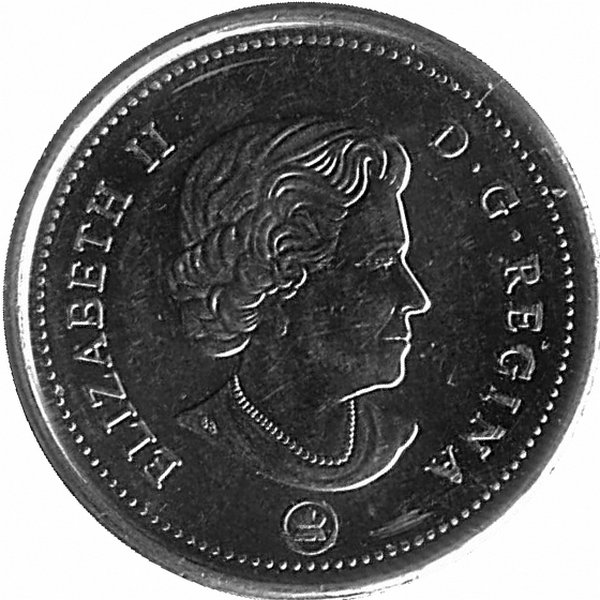 Канада 10 центов 2014 год