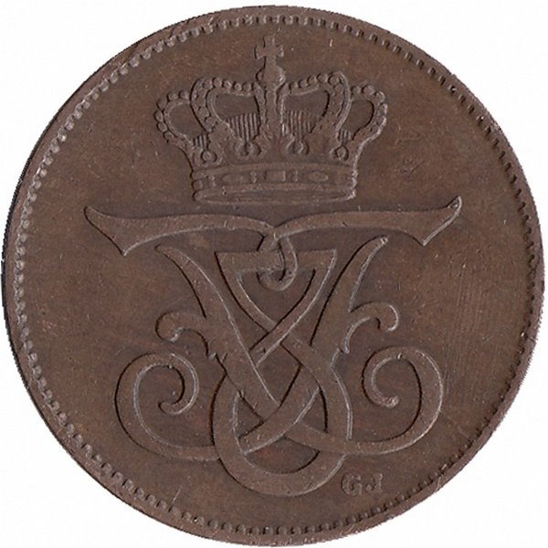 Дания 2 эре 1907 год