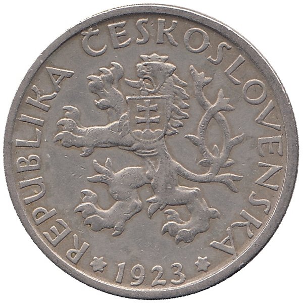 Чехословакия 1 крона 1923 год