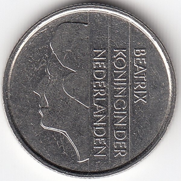 Нидерланды 25 центов 1983 год