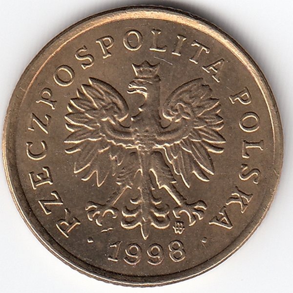 Польша 5 грошей 1998 год