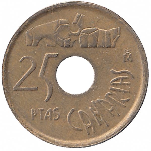 Испания 25 песет 1994 год. Канарские острова