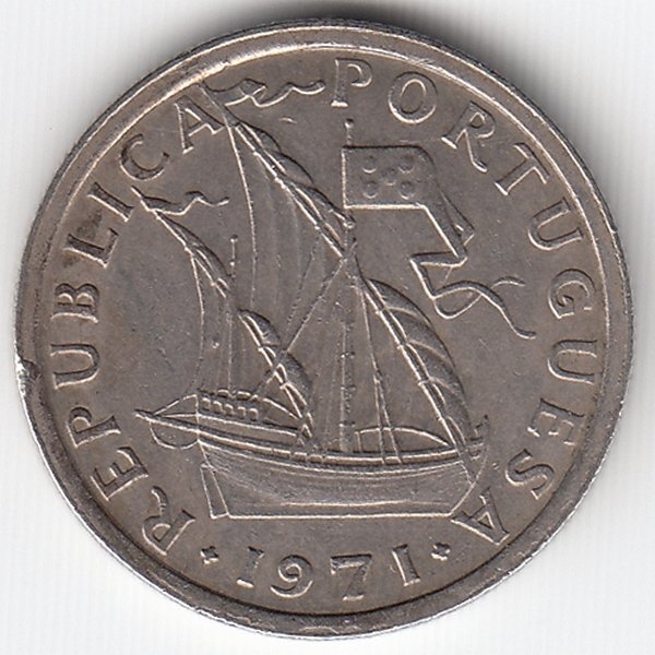 Португалия 2,5 эскудо 1971 год