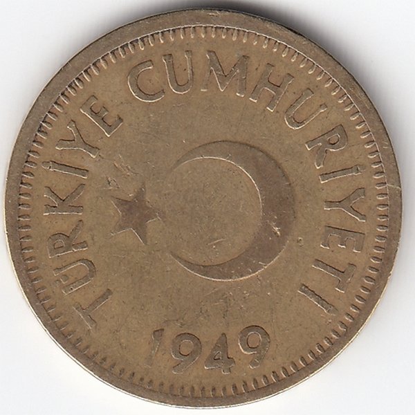 Турция 25 курушей 1949 год